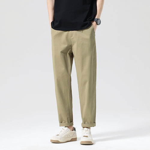 Herren Moderne Relaxed‑Fit Freizeit‑Chino mit leichtem Stretch und umgeschlagenem Saum Drune