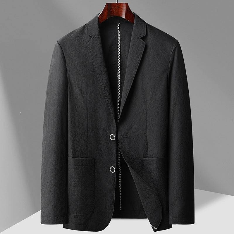 Herren Leichter unstrukturierter Sakko-Blazer mit Patch-Taschen & Reverskragen Drune