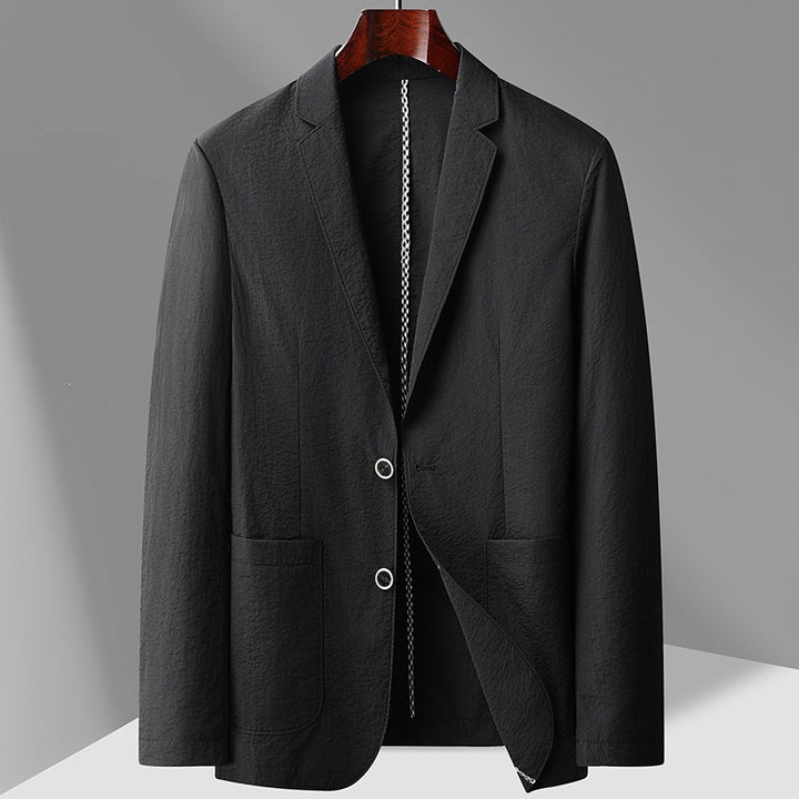 Herren Leichter unstrukturierter Sakko-Blazer mit Patch-Taschen & Reverskragen Drune