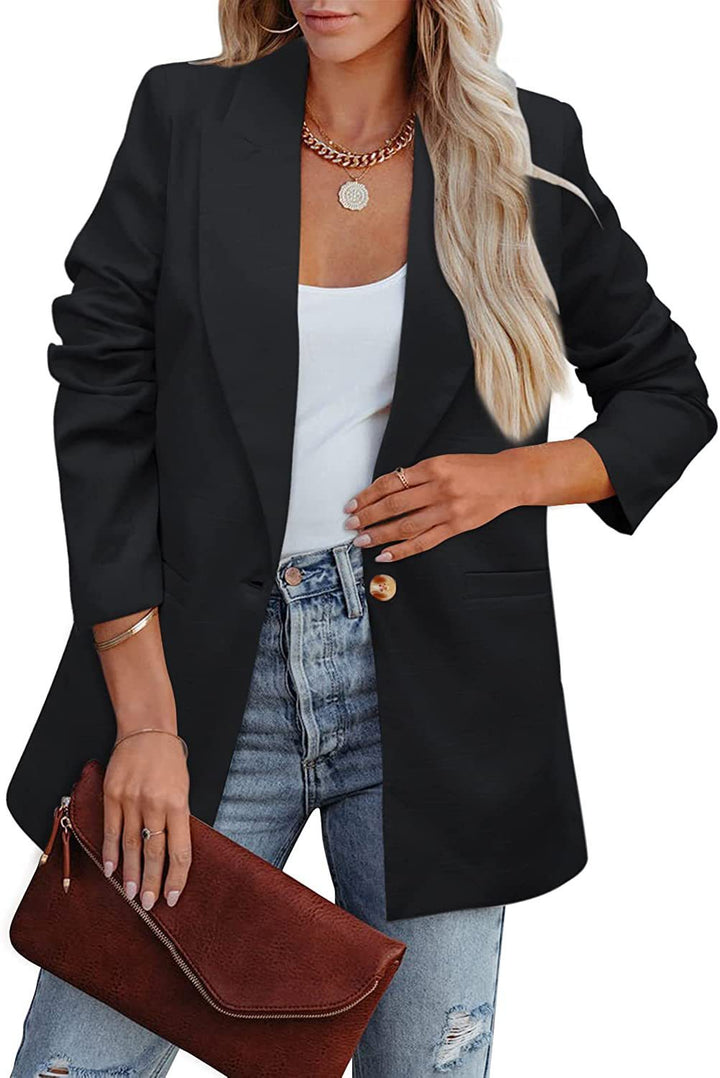 Drune | Doppelreihiger Blazer mit Gerafften Ärmeln und Taschen
