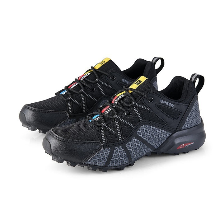 Herren nan robuster Trailrunning- und Outdoor-Sneaker mit griffiger Multiterrain-Profilsohle, verstärkter Zehenkappe und Bungee-Schnürung Drune