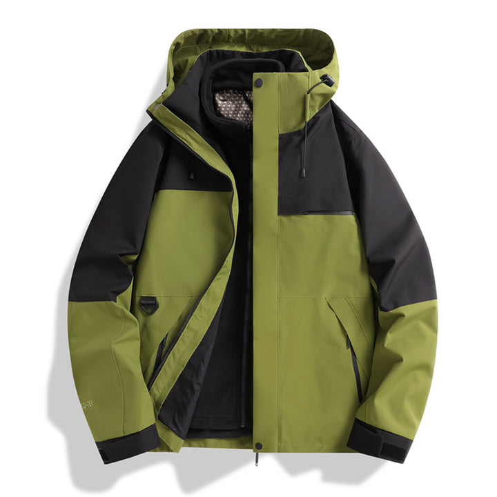 Herren Urban-Softshelljacke mit abgedichteten Nähten, verstellbarer Kapuze und minimalistischen Taschen Drune