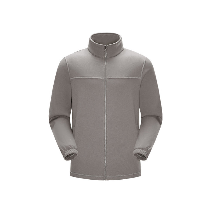 Herren Thermo-Fleece-Softshelljacke mit Stehkragen, Frontreißverschluss und elastischen Bündchen Drune