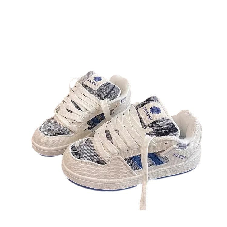 Damen Vintage Sport Sneakers mit modischem Denim-Design Drune