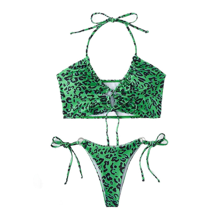 Damen Verspieltes Tiermuster Bikini-Set Drune