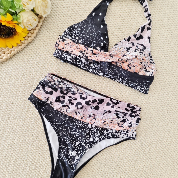 Damen Bikini-Set mit trendigem Animal-Print und modischem Schleifen-Detail Drune