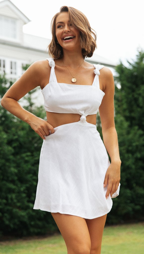 Damen Zweiteiliges Set mit Crop-Top und Minirock Drune