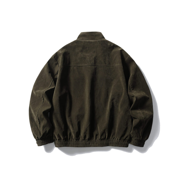 Herren Boxy Field-Blouson aus robustem Canvas mit hohem Stehkragen Drune