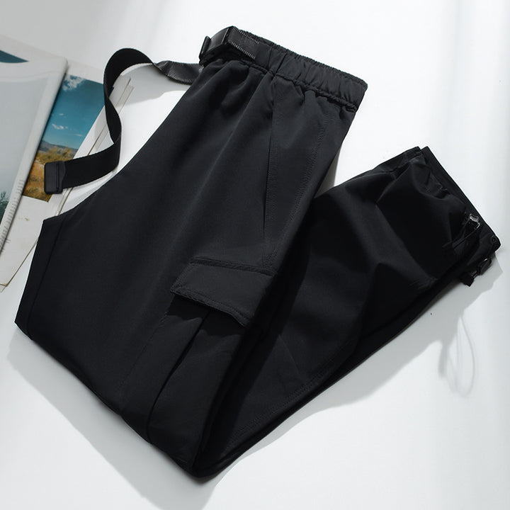 Herren Cargo-Jogginghose mit elastischem Bund, Kordelzug, verstellbarem Beinabschluss und aufgesetzten Taschen Drune