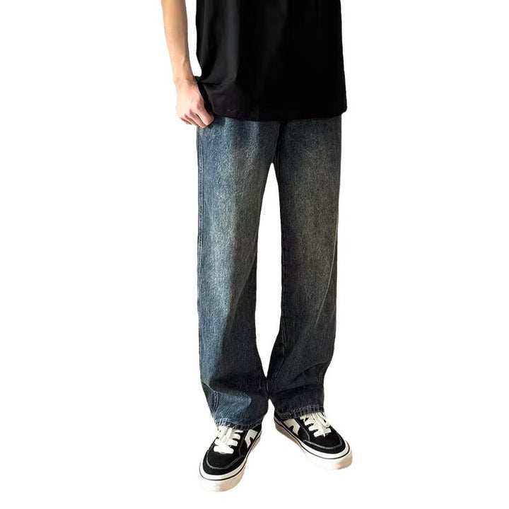 Herren Modische Weite Jeans Drune