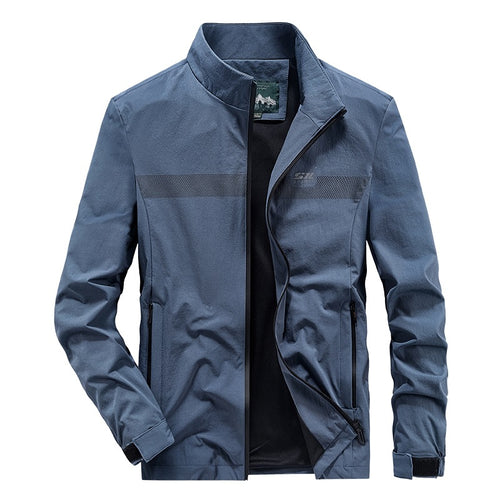 Herren Softshell‑Outdoorjacke mit Stehkragen, wind‑ und wasserabweisender Membran & reflektierendem Bruststreifen Drune