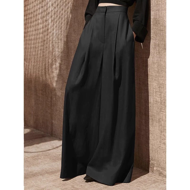 Damen Weite Leinenhose Drune