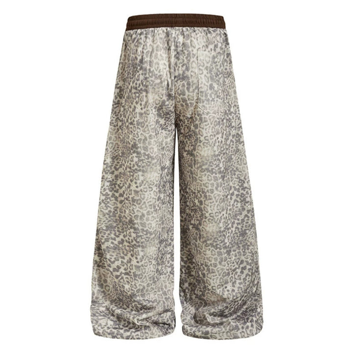 Damen Weite Palazzo-Loungehose mit Tunnelzugbund und elastischem Komfortbund Drune