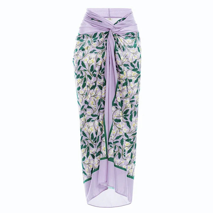 Damen Einteiliger Badeanzug mit floralem Cut-Out und Rüschen Drune