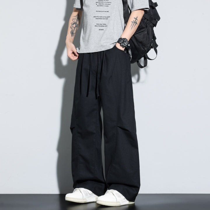 Damen Weite Lagen-Loungehose mit Cargo-Details & elastischem Tunnelzug Drune