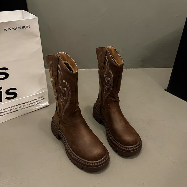 Damen Stiefel im Western-Stil Drune