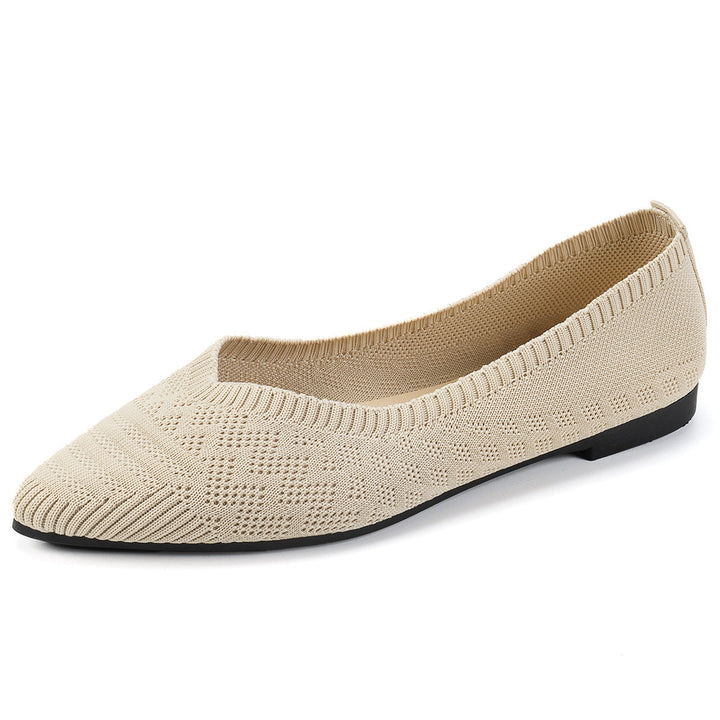 Damen Ballerinas mit kreativem Hahnentrittmuster und flexiblem Fußbett Drune