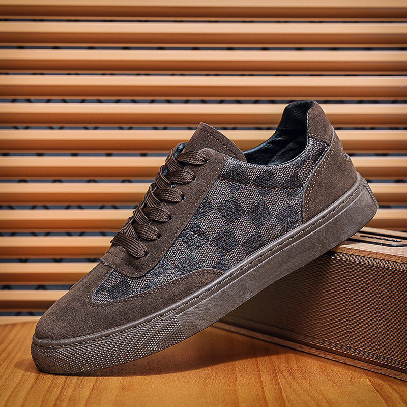 Herren Modische Sneaker mit Karomuster
