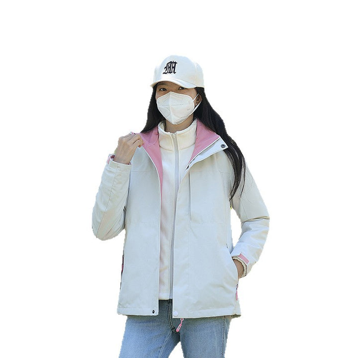 Unisex Wetterfeste Trekking-Softshelljacke mit hohem Kragen und leichter Thermofütterung Drune