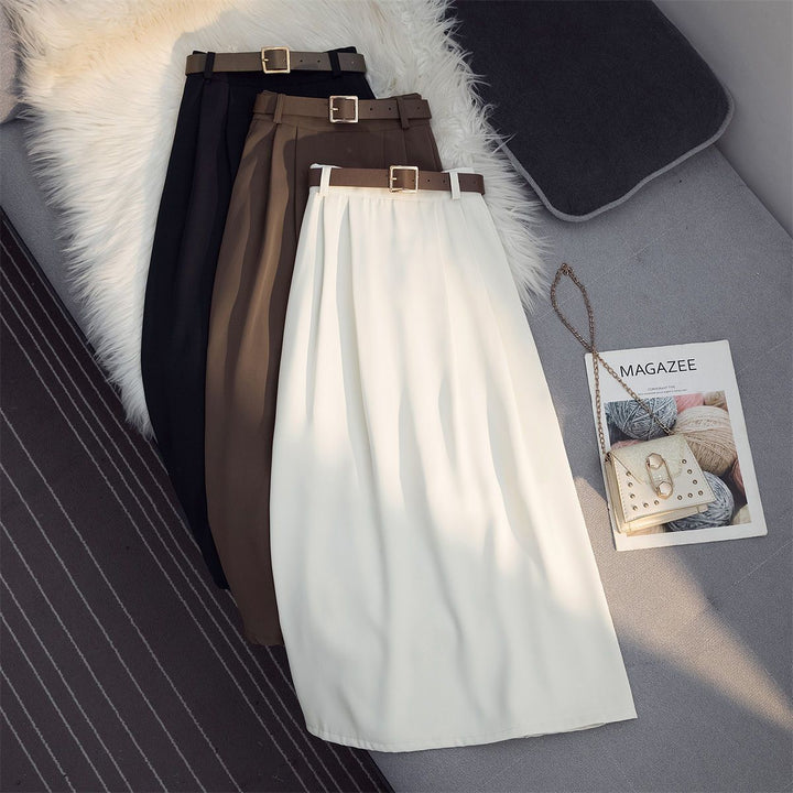 Damen Maxirock mit eleganter Taillenschnalle Drune