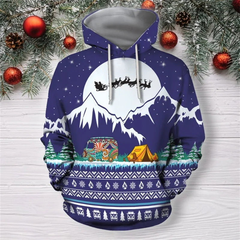 Damen Lustiger Kapuzenpullover mit weihnachtlichem DJ-Design Drune
