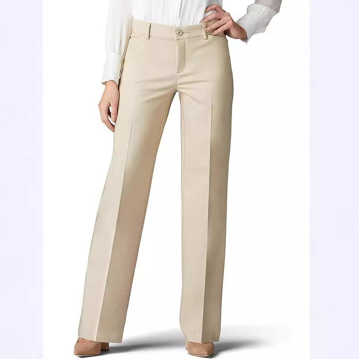 Damen elegante und bequeme lange Hose im klassischen Schnitt Drune