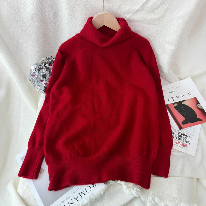 Damen Pullover mit hohem Kragen aus weicher Cashmere-Mischung Drune