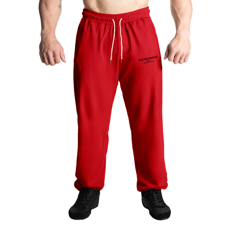 Herren bequeme Trainingshose mit verstellbarem Bund und Seitentaschen Drune