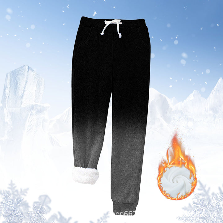 Damen Fleece-Jogginghose mit warmem Innenfutter und elastischem Bund Drune