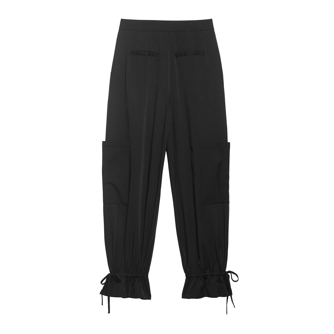 Damen Cargo-Jogginghose mit aufgesetzten Taschen, Bundfalten und Kordel-Säumen Drune