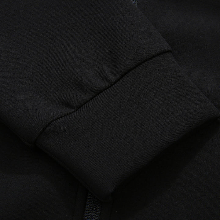 Herren Sportive windabweisende Trainingsjacke mit Stehkragen und verdecktem Reißverschluss Drune