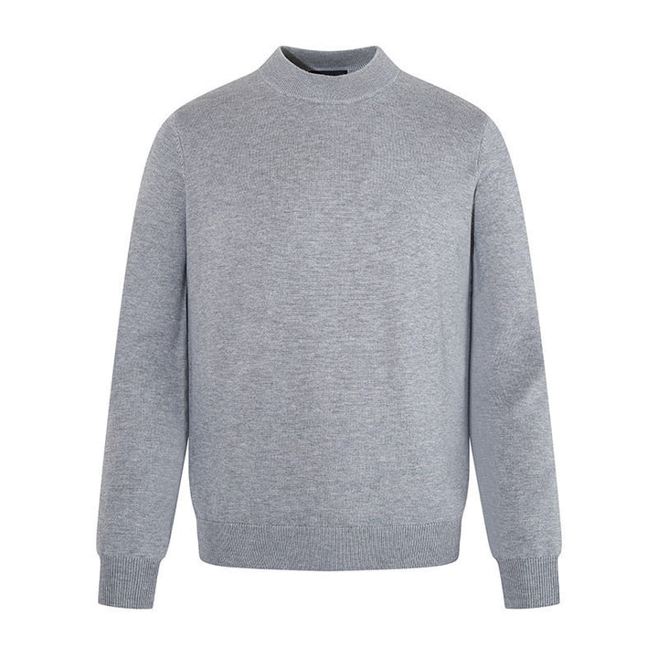 Herren Feinstrickpullover mit leichtem Stehkragen und gerippten Bündchen Drune