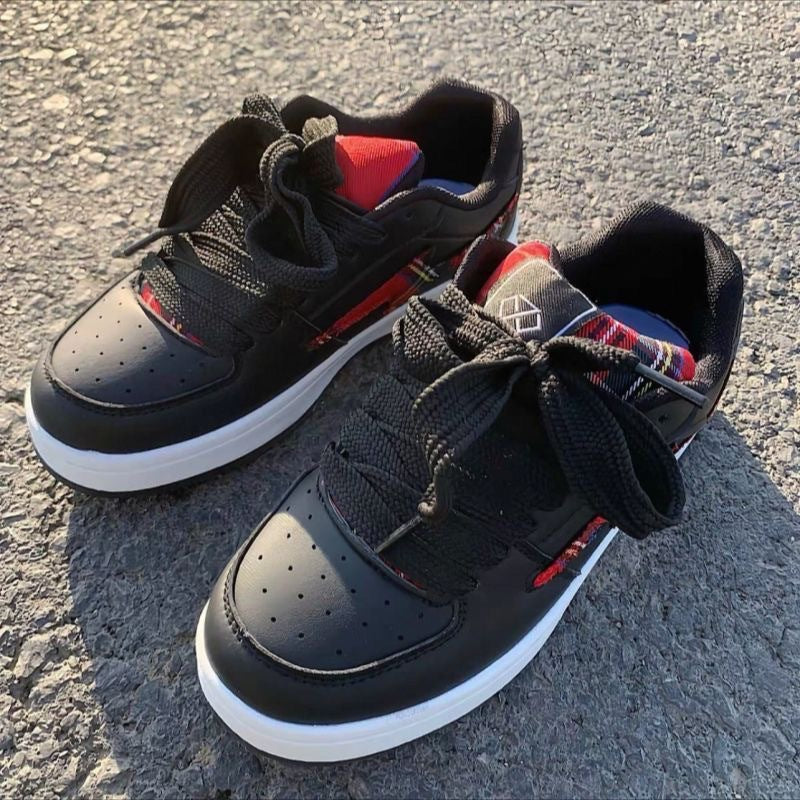 Damen modische Sneakers mit grafischem Design und atmungsaktiver Oberflächenstruktur Drune