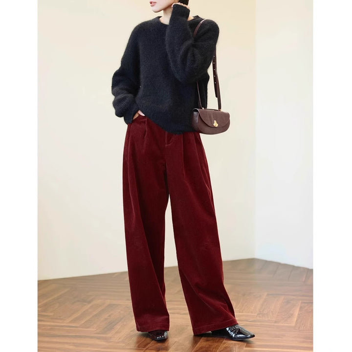 Damen Weit geschnittene Cordhose Drune