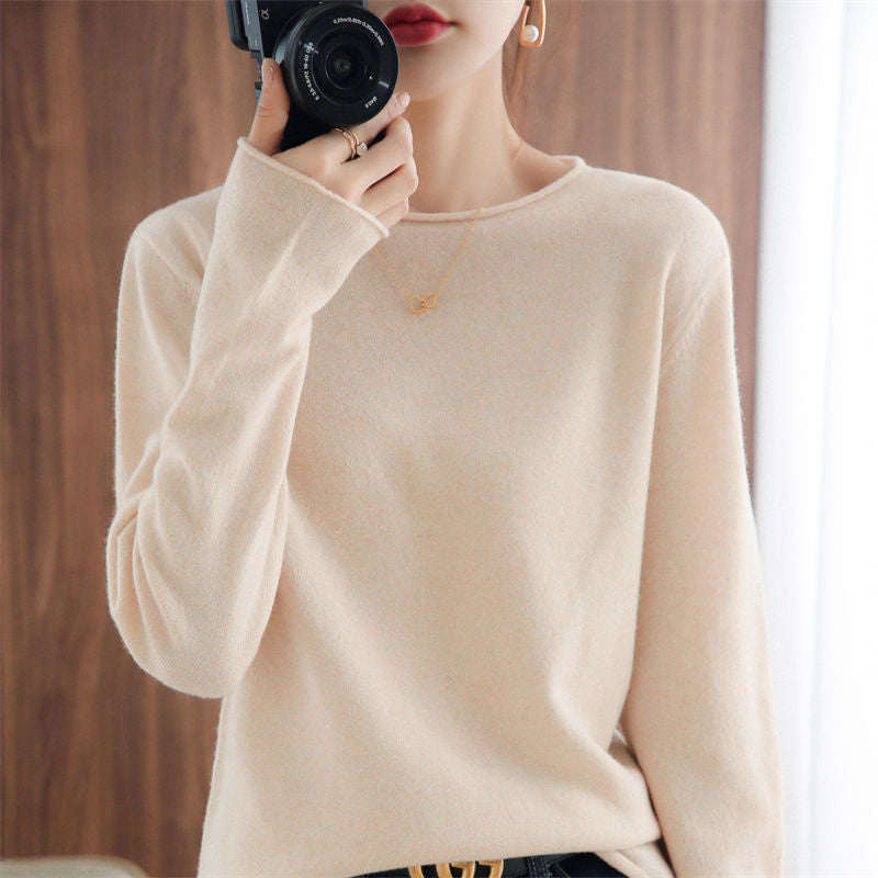 Damen weicher V-Ausschnitt Pullover Drune