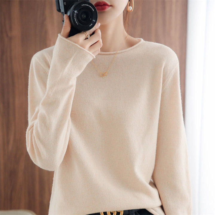 Damen weicher V-Ausschnitt Pullover Drune