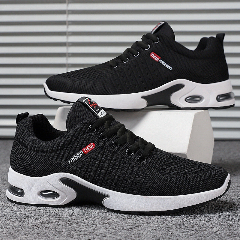 Herren nan leichter Performance-Sneaker mit 3D-Strickoberteil, integrierter Luftkammer-Zwischensohle und rutschfester Trail-Laufsohle Drune