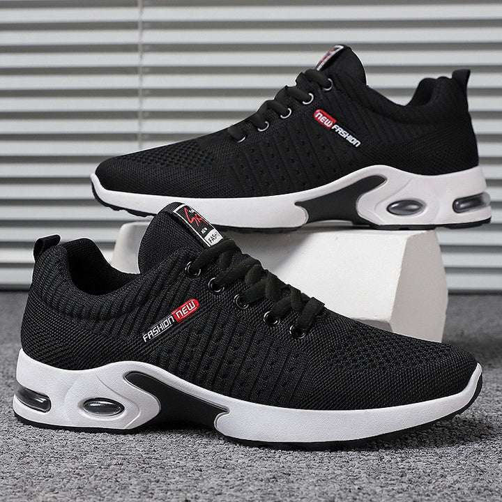 Herren nan leichter Performance-Sneaker mit 3D-Strickoberteil, integrierter Luftkammer-Zwischensohle und rutschfester Trail-Laufsohle Drune