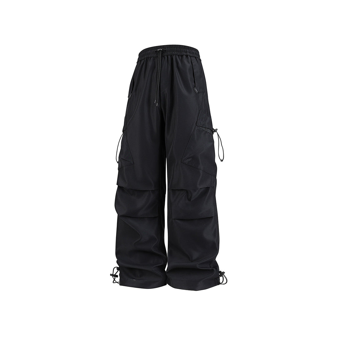 Herren Oversized Cargo‑Hose mit Tunnelzugbund, multifunktionalen Klapp‑ und Beintaschen sowie verstellbaren Kordelabschlüssen Drune