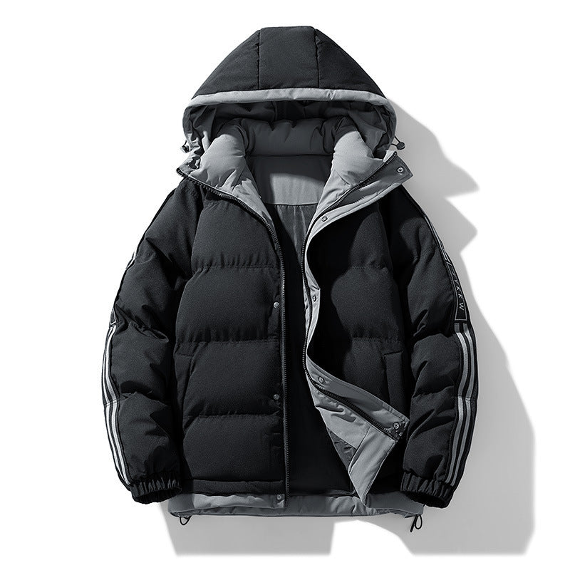 Herren Modische Wattierte Winterjacke Drune