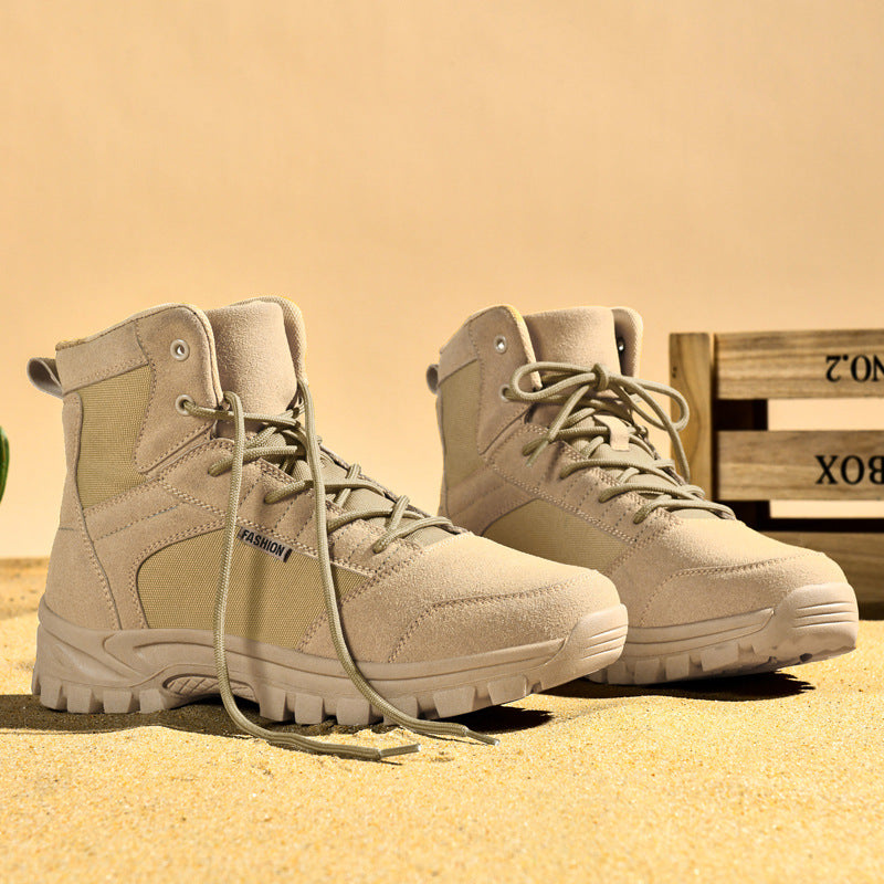 Damen Modische knöchelhohe Einsatz‑Stiefelette im Tactical‑Look mit griffiger Leichtprofilsohle Drune