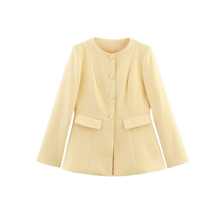 Damen moderne Blazerjacke mit strukturiertem Design Drune