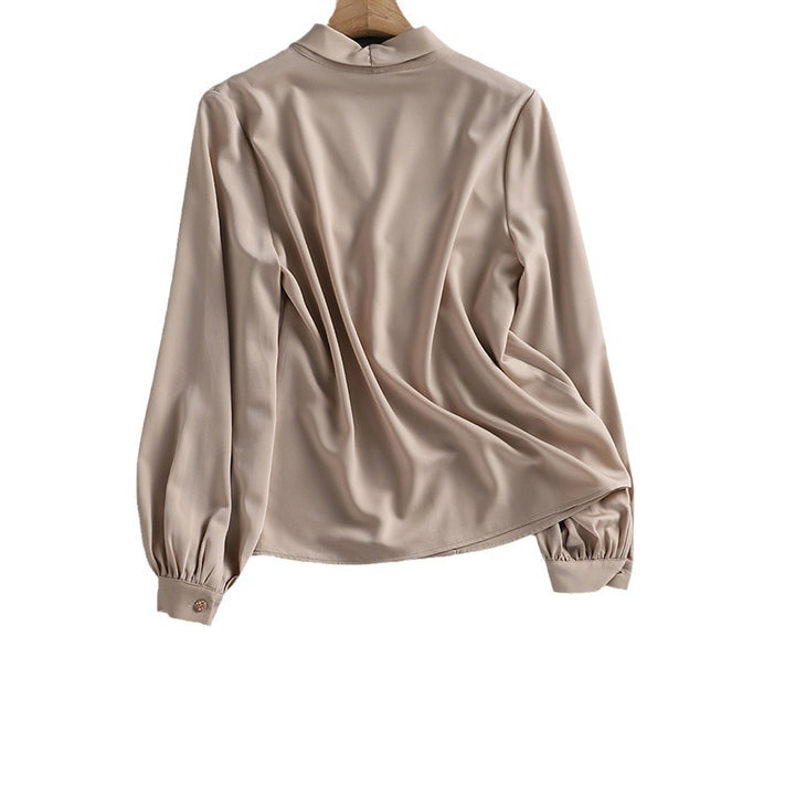 Damen Elegante Oversized-Bluse mit Drapierung Drune