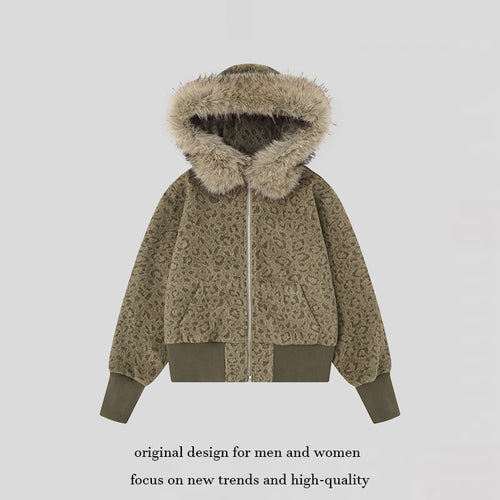 Damen Teddy-Fleece Bomberjacke mit Kapuze und Kunstfellbesatz Drune