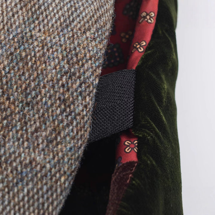 Damen Gestepptes Patchwork-Weste mit voluminösem Schalkragen Drune