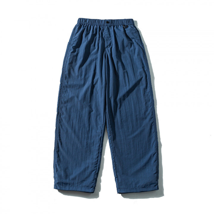 Unisex Weite Crinkle-Hose mit elastischem Tunnelzugbund, tiefem Schritt und Seitentaschen Drune