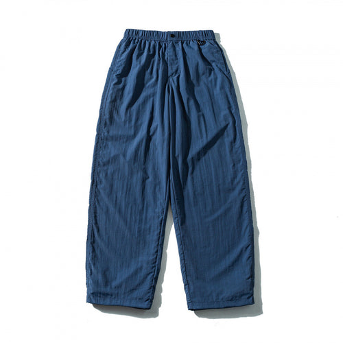 Unisex Weite Crinkle-Hose mit elastischem Tunnelzugbund, tiefem Schritt und Seitentaschen Drune