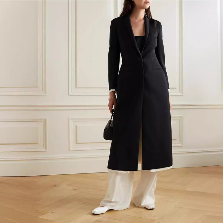 Damen eleganter Dufflecoat mit schickem Revers Drune