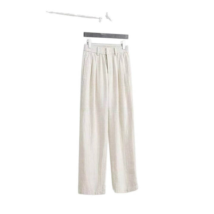 Damen Weitgeschnittene Leinenhose Drune