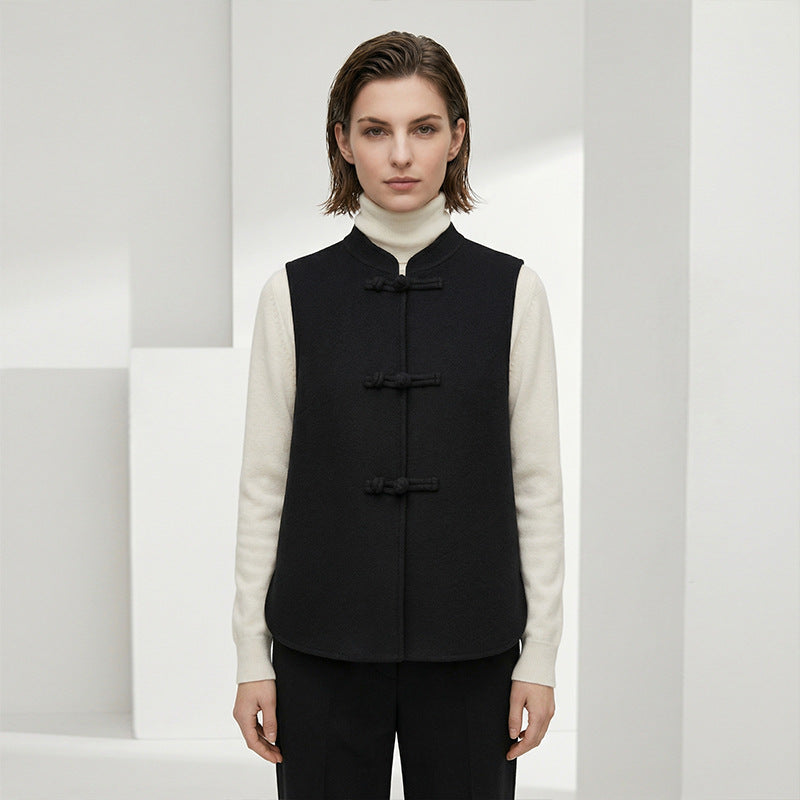Damen Eleganter Wollmantel Drune